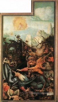 renaissance Tableau Peinture - La tentation de saint Antoine Renaissance Matthias Grunewald